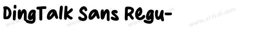DingTalk Sans Regu字体转换